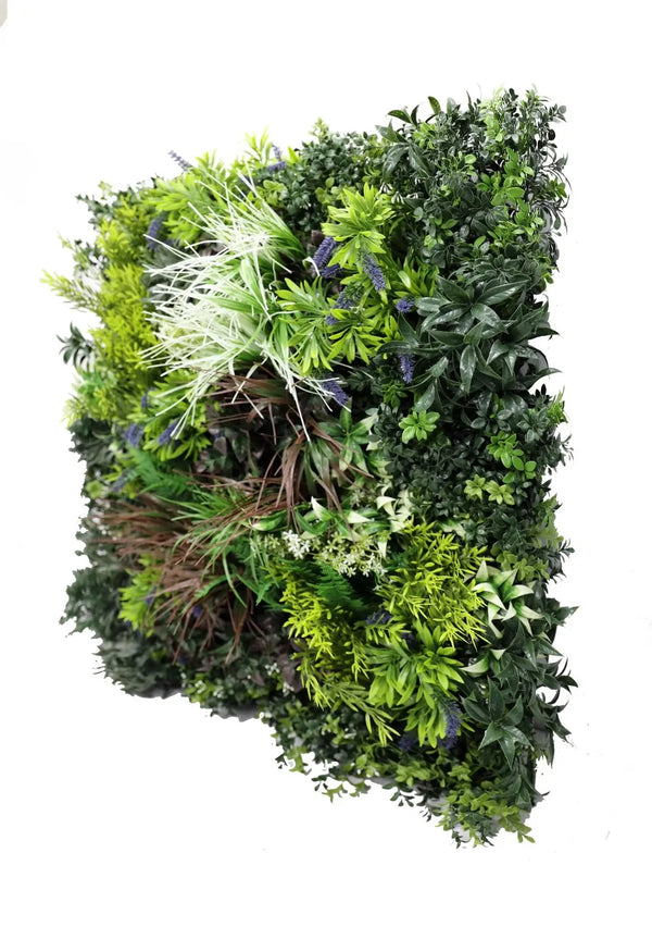 Tropical Forest Artificial Vertical Garden / Green Wall Panel 35" x 35" UV Resistant (Fire Retardant) 