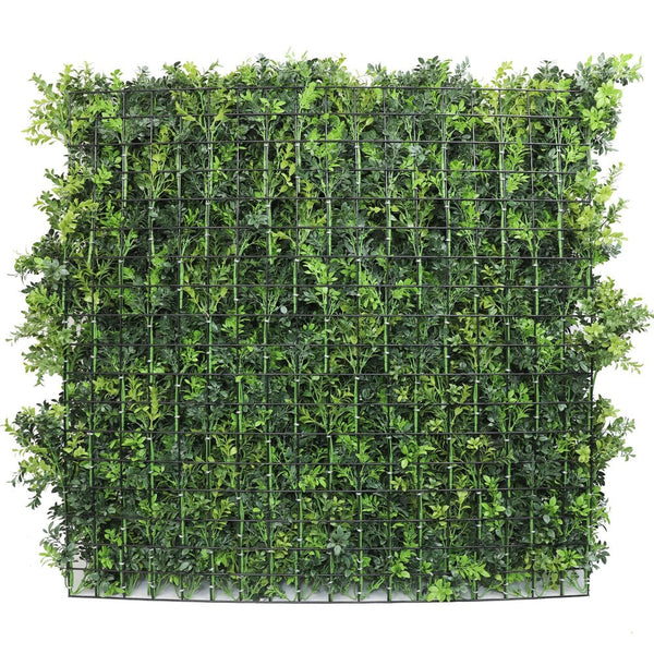 Dark Green Extra Dense Commercial Grade Boxwood Panel 40" x 40" UV + FR Metal Frame 
