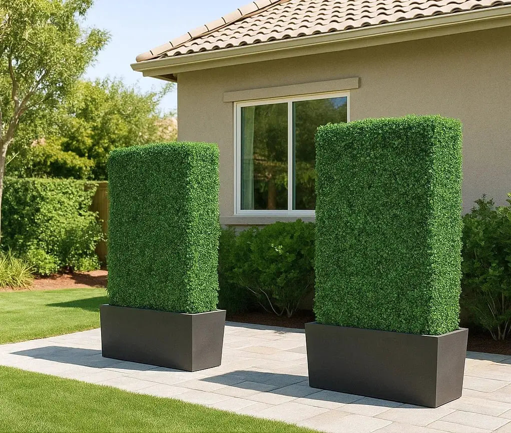 Premium Artificial Boxwood Hedge 7.5FT | UV Resistant & Easy Assembly 