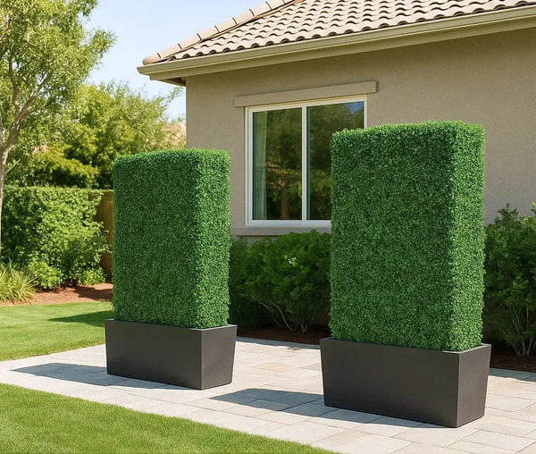 Premium Artificial Boxwood Hedge 7.5FT | UV Resistant & Easy Assembly 