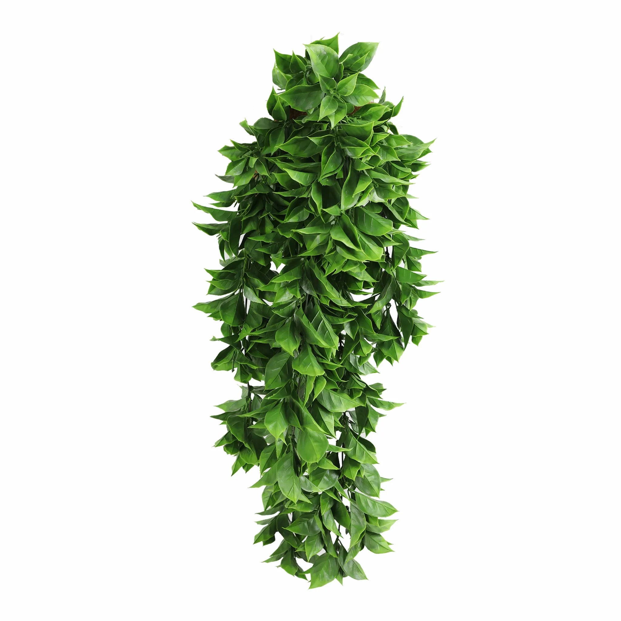 Artificial Dense Hanging Flowering Pothos Bushes – Vivid Green UV Resistant & Fire Rated | 10.6in x 28.5in (27cm x 72cm Each)