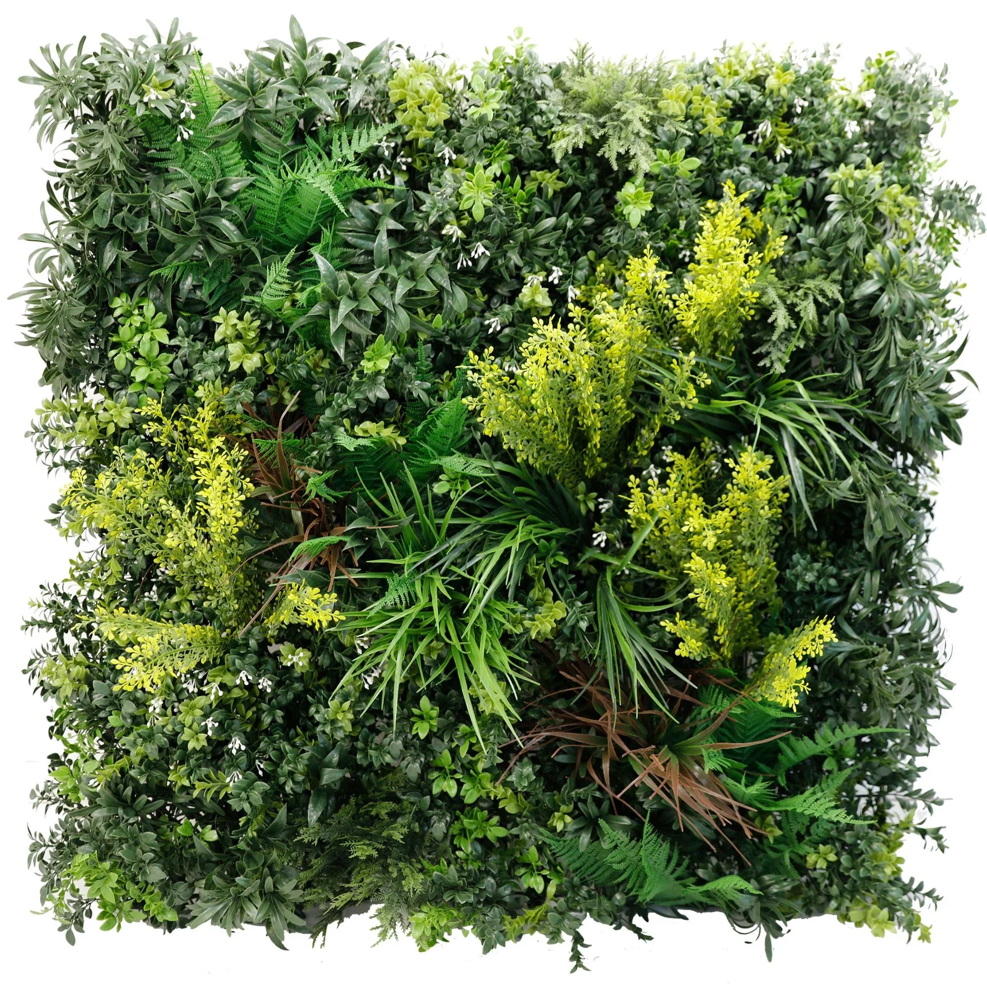 Tropical Vibe Artificial Vertical Garden / Green Wall Panel 35" x 35" UV Resistant (Fire Retardant)