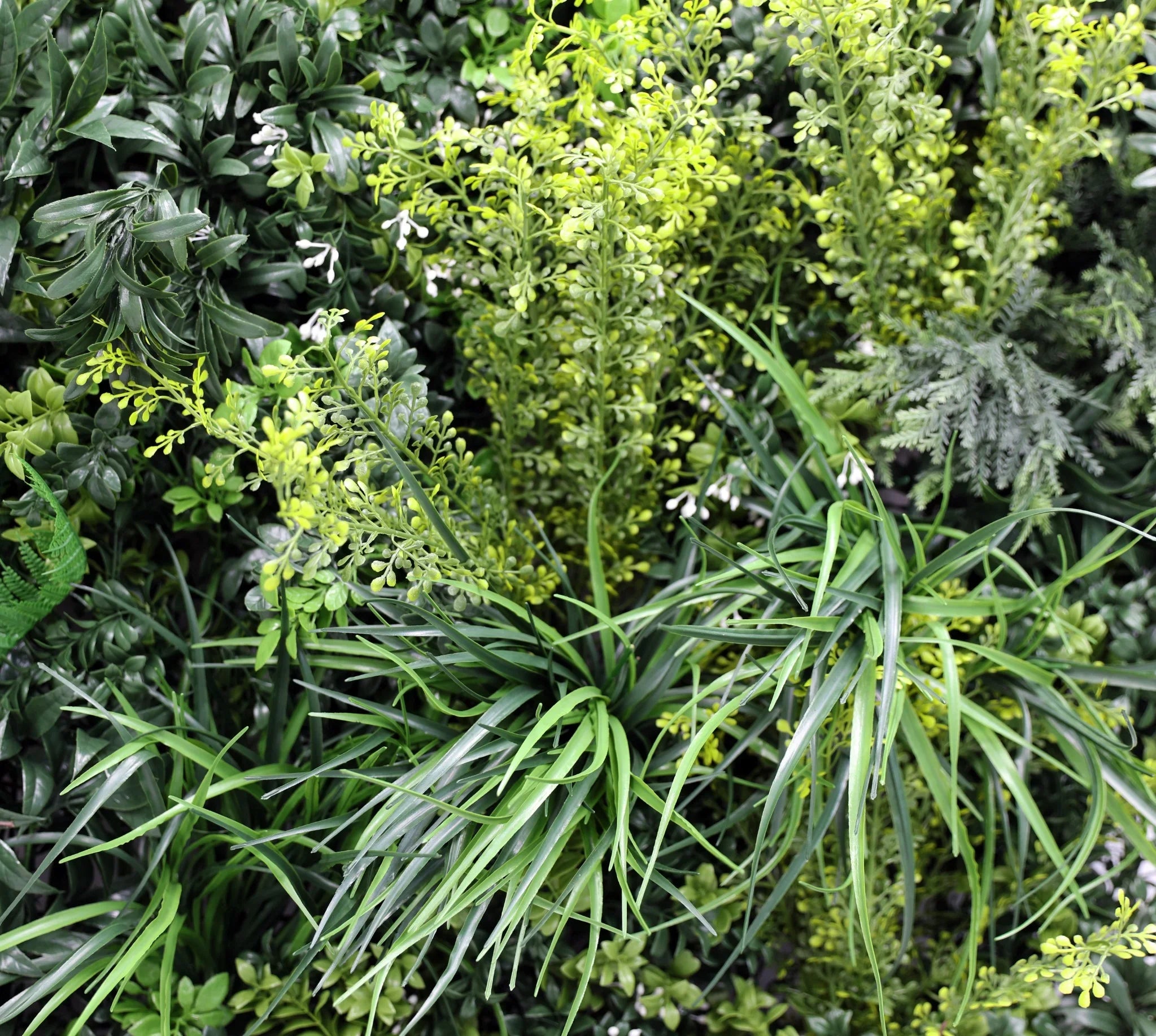 Tropical Vibe Artificial Vertical Garden / Green Wall Panel 35" x 35" UV Resistant (Fire Retardant)