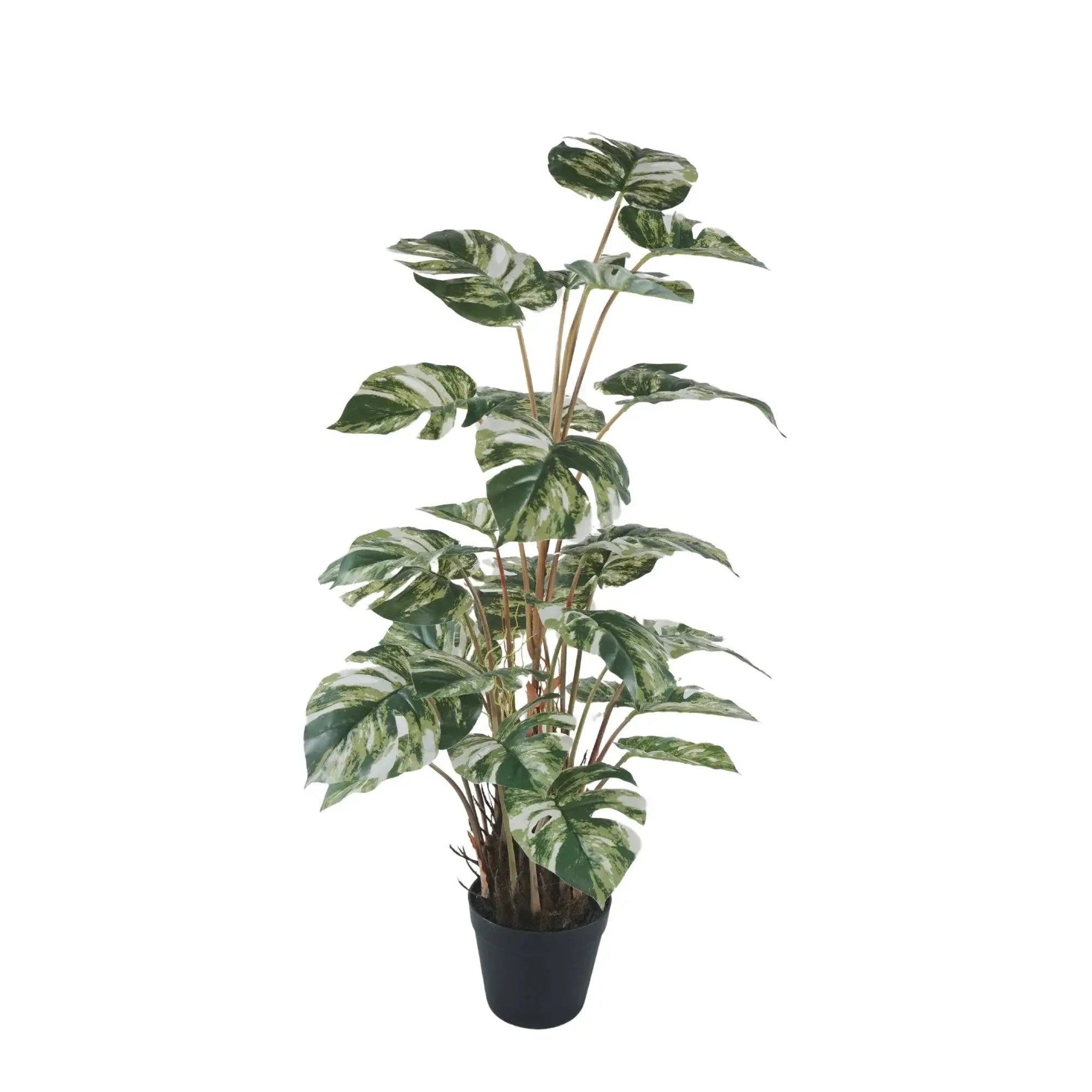 Premium Artificial Monstera Deliciosa / Variegated Monstera (Swiss Cheese) 35.4in 