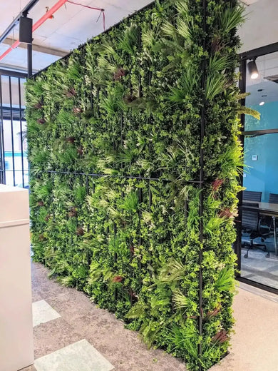 Luxury Tropical Vista Artificial Vertical Garden 40" x 40" 11SQ FT Commercial Grade UV Resistant 
